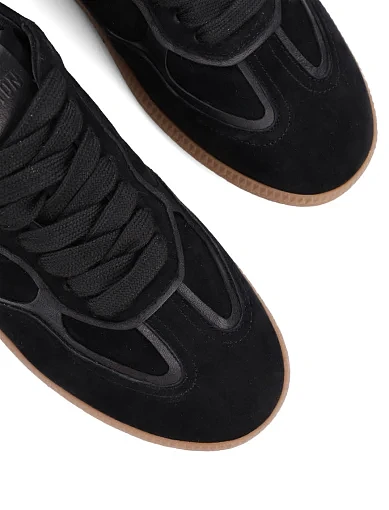 Женские кеды MIRATON велюровые черные - фото 5 - Miraton