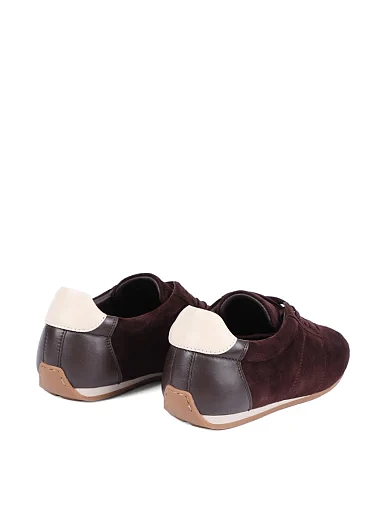 Жіночі кросівки MIRATON велюрові бордові - фото 4 - Miraton