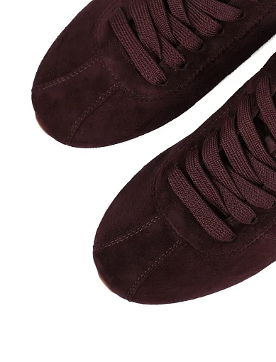 Жіночі кросівки MIRATON велюрові бордові - фото 5 - Miraton