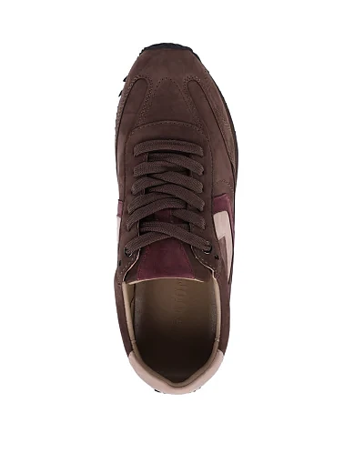 Жіночі кросівки MIRATON з нубуку коричневі - фото 2 - Miraton