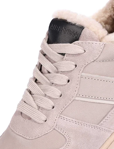 Жіночі кеди MIRATON велюрові сірі - фото 2 - Miraton