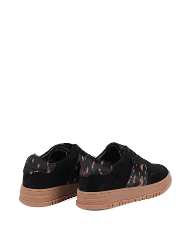 Жіночі кеди MIRATON з нубуку чорні - фото 4 - Miraton