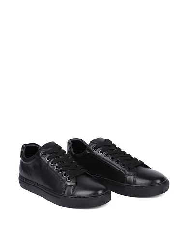 Жіночі кеди MIRATON шкіряні чорні - фото 3 - Miraton