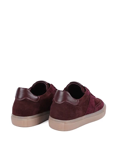 Жіночі кеди MIRATON велюрові бордові - фото 4 - Miraton