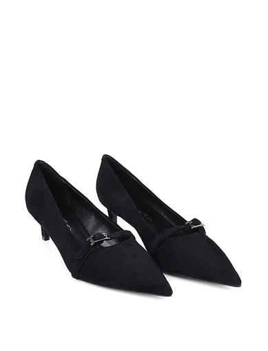 Жіночі туфлі Mia May велюрові чорні - фото 3 - Miraton