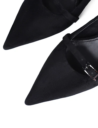 Жіночі туфлі Mia May велюрові чорні - фото 5 - Miraton