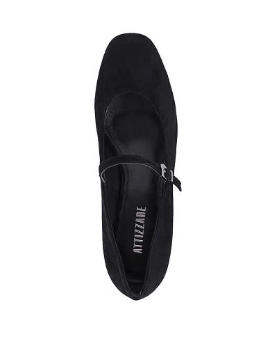 Женские туфли Attizzare велюровые черные - фото 2 - Miraton