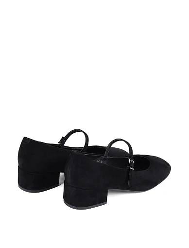 Женские туфли Attizzare велюровые черные - фото 4 - Miraton