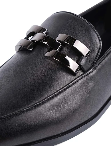 Женские слиперы MIRATON кожаные черные - фото 5 - Miraton