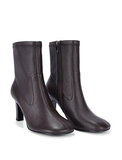 Жіночі черевики MIRATON шкіряні коричневі - фото 4 - Miraton