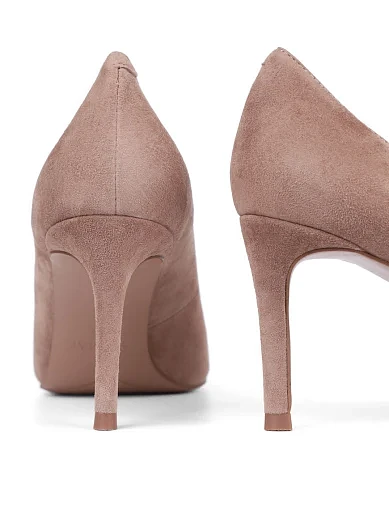 Женские туфли Mia May велюровые бежевые - фото 2 - Miraton