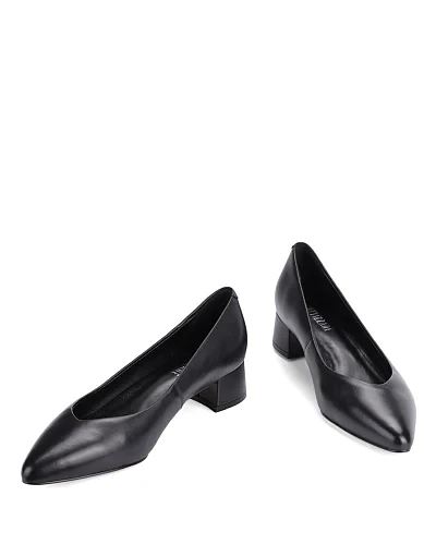 Женские туфли Attizzare кожаные черные - фото 2 - Miraton