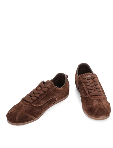 Жіночі кросівки MIRATON велюрові коричневі - фото 2 - Miraton