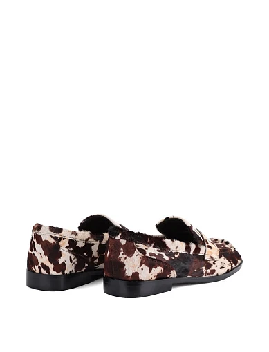 Жіночі туфлі лофери MIRATON шкіряні різнокольорові - фото 4 - Miraton