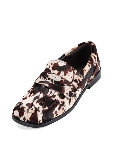 Жіночі туфлі лофери MIRATON шкіряні різнокольорові - фото 5 - Miraton