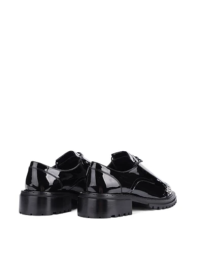 Женские туфли MIRATON из наплака черные - фото 4 - Miraton