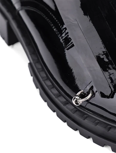 Женские туфли MIRATON из наплака черные - фото 5 - Miraton