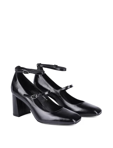 Жіночі туфлі MIRATON з масляної шкіри чорні - фото 2 - Miraton