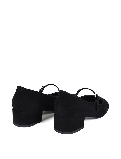 Жіночі туфлі MIRATON велюрові чорні - фото 4 - Miraton