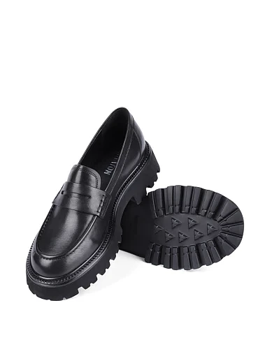 Жіночі туфлі MIRATON шкіряні чорні - фото 2 - Miraton