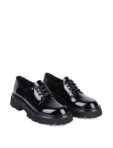 Жіночі туфлі MIRATON лакові чорні - фото 3 - Miraton