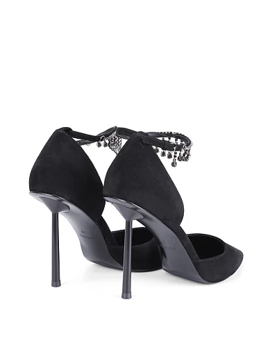 Жіночі туфлі Mia May велюрові чорні - фото 4 - Miraton