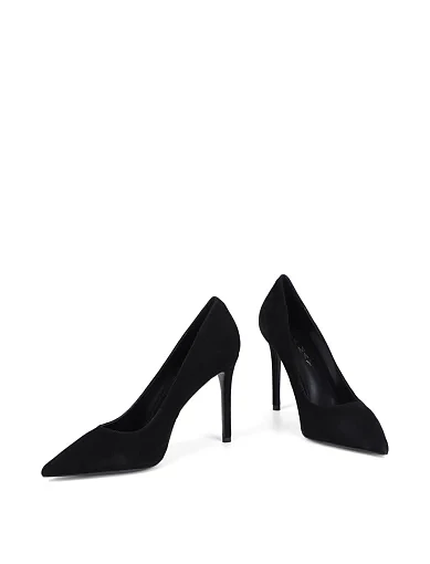 Жіночі туфлі Mia May велюрові чорні - фото 2 - Miraton