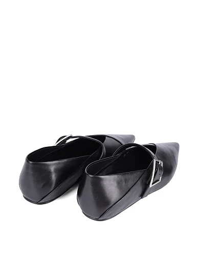 Жіночі балетки MIRATON шкіряні чорні - фото 4 - Miraton