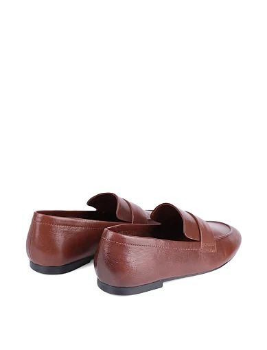 Жіночі сліпери MIRATON шкіряні коричневі - фото 4 - Miraton