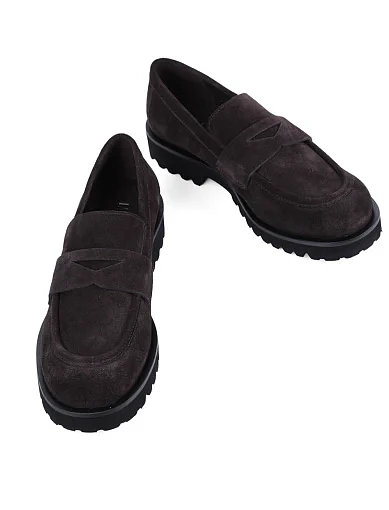 Жіночі туфлі MIRATON велюрові сірі - фото 2 - Miraton