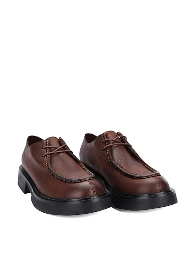 Жіночі туфлі MIRATON шкіряні коричневі - фото 3 - Miraton