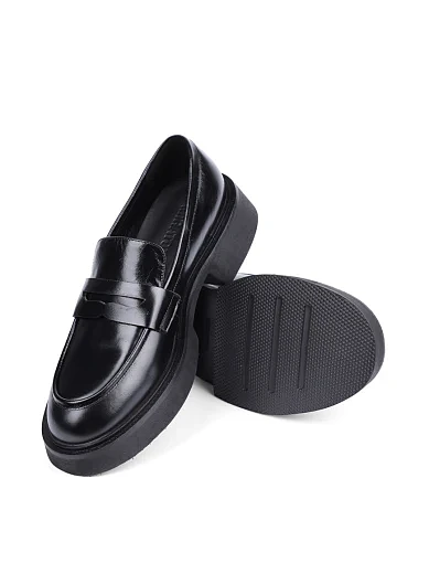 Жіночі туфлі MIRATON шкіряні чорні - фото 2 - Miraton