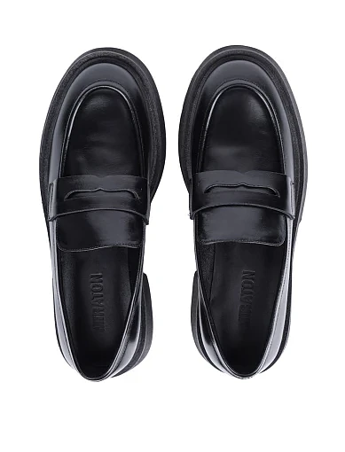 Жіночі туфлі MIRATON шкіряні чорні - фото 5 - Miraton