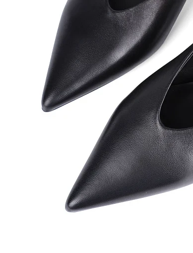 Жіночі туфлі MIRATON шкіряні чорні - фото 5 - Miraton