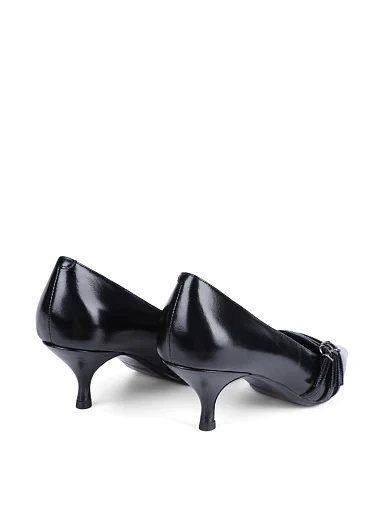 Жіночі туфлі MIRATON шкіряні чорні - фото 4 - Miraton