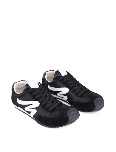 Жіночі кросівки MIRATON шкіряні чорні - фото 3 - Miraton