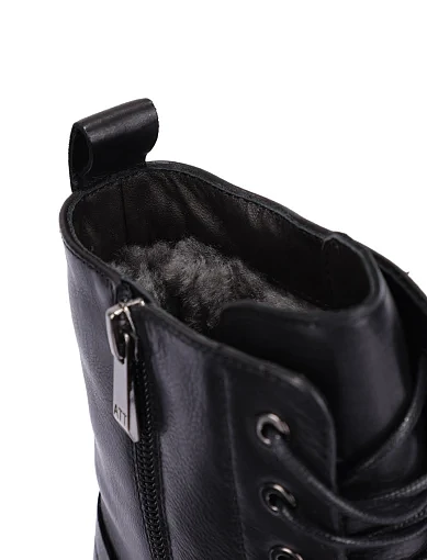 Женские ботинки Attizzare кожаные черные - фото 2 - Miraton