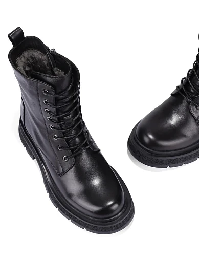 Жіночі черевики Attizzare шкіряні чорні(AT0340M-15-777) - фото 6 - Miraton