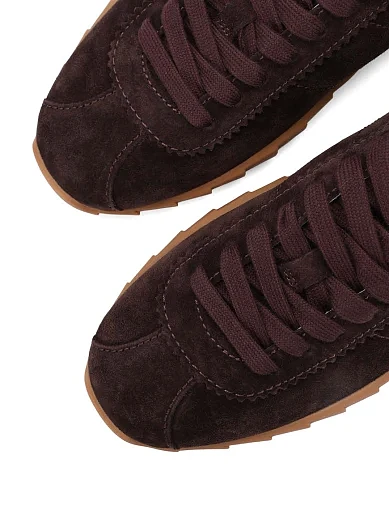 Жіночі кросівки MIRATON велюрові коричневі - фото 5 - Miraton