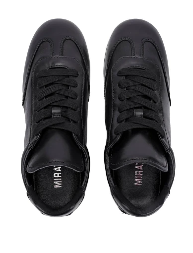 Жіночі кросівки MIRATON шкіряні чорні - фото 2 - Miraton