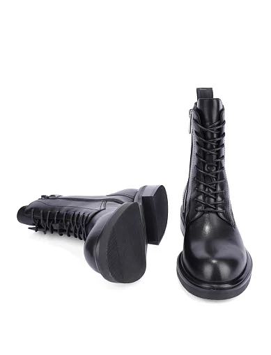 Женские ботинки Attizzare кожаные черные - фото 2 - Miraton