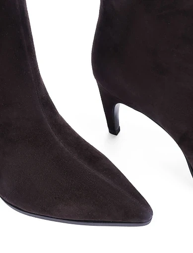 Жіночі ботфорти MIRATON велюрові сірі - фото 5 - Miraton