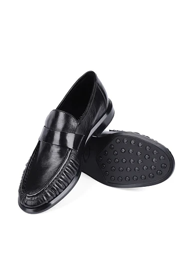 Жіночі туфлі MIRATON шкіряні чорні - фото 2 - Miraton