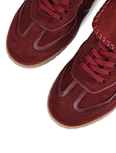 Жіночі кросівки MIRATON велюрові бордові - фото 5 - Miraton