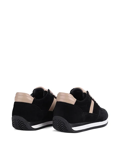 Жіночі кросівки MIRATON велюрові чорні(S2595B-1-6) - фото 4 - Miraton