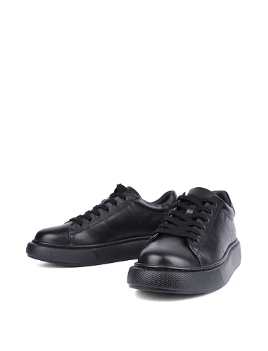 Жіночі кеди MIRATON шкіряні чорні - фото 2 - Miraton