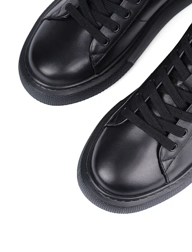 Жіночі кеди MIRATON шкіряні чорні - фото 5 - Miraton