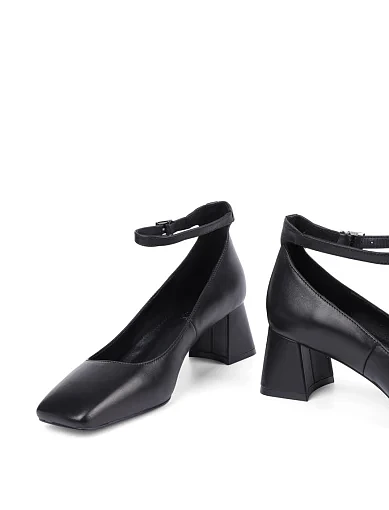 Жіночі туфлі MIRATON шкіряні чорні - фото 2 - Miraton