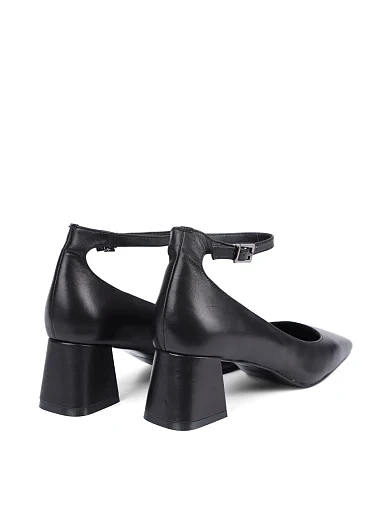 Жіночі туфлі MIRATON шкіряні чорні - фото 4 - Miraton