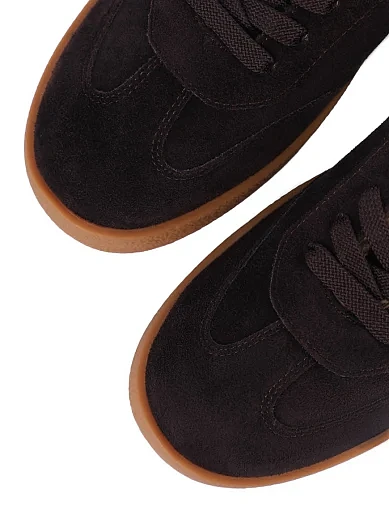 Жіночі кеди MIRATON велюрові коричневі(233A0-09-1) - фото 5 - Miraton